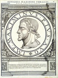 Maximus Thrax, illustration de Imperatorum romanorum omnium orientalium et occidentalium verissimae imagines ex antiquis numismatis